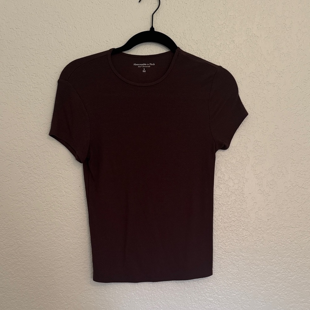 Abercrombie & Fitch Brown Crop Top